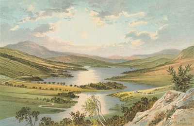 Vista de la Reina en Loch Tummel de English School